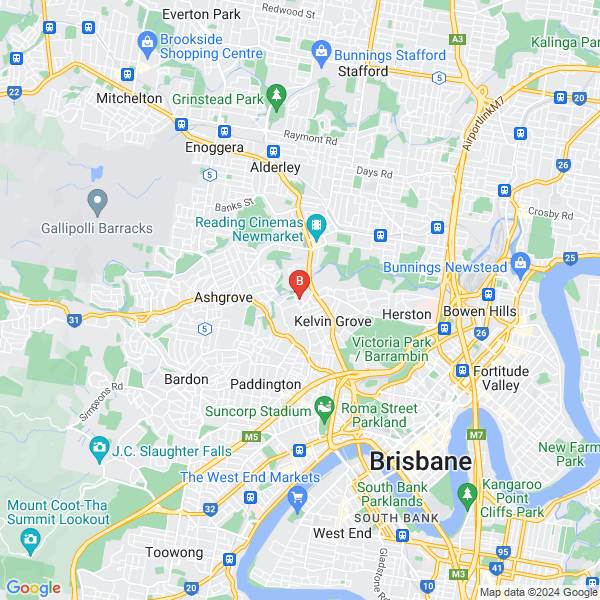 Colours To Suit You location map: 4 Emma Street, Red Hill, Queensland